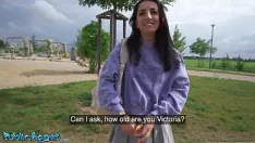Play Public agent - slim natural italian college student uses her nice tits and small ass for quick cash