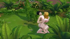 Reproduzir Sims 4 - loira madura fica com a buceta comida e fode uma senhora gordinha de cabelos negros em público