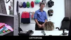 Play Lustycop - mall officer show thief that stealing isn't right. it's a hard lesson - allie addison