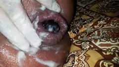 تشغيل لعب شرجي كبير الديك مع لعبة وكريمة فوضوي
