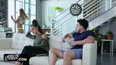 Play Stepsibling Taboo: Caught Sister Sloan Harper Riding Brother's Dick on the Couch